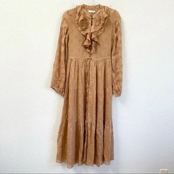 Doen | Dresses | Doen Faye Maxi Dress Adobe Floral Embroidered Size Xs Nwt  | Poshmark